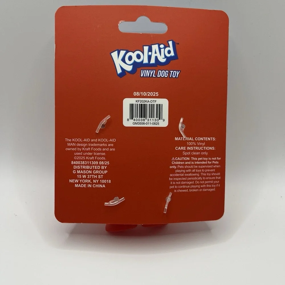 🐶 NWT Lot of 4 Squeaky Dog Toys Jell-O Heinz Jolly Rancher Kool-Aid 🐶